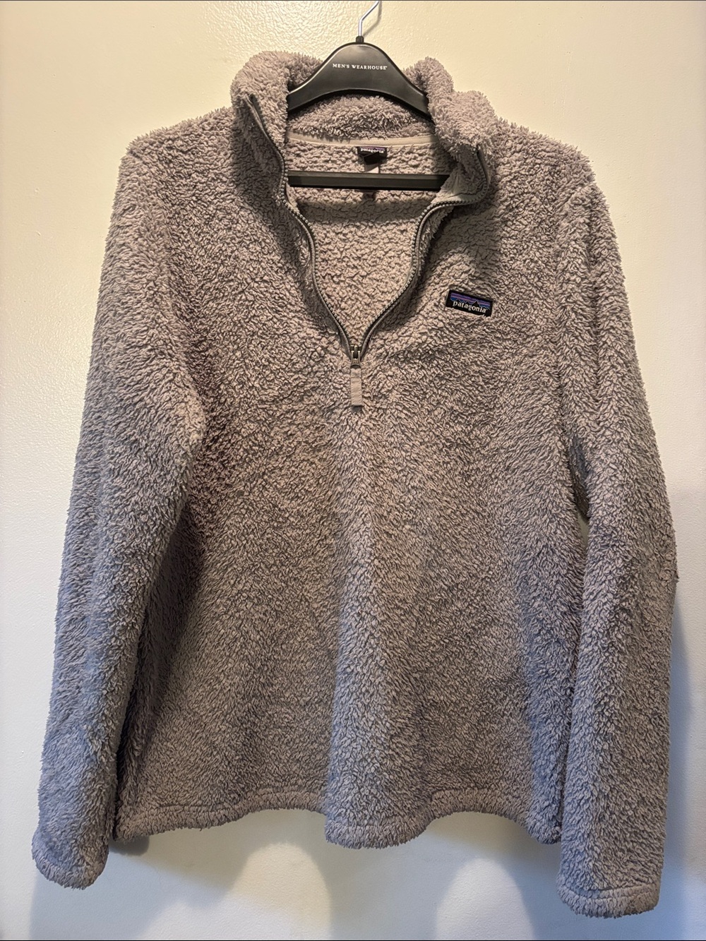 Patagonia Plush Half-Zip Fleece Pullover - Light Taupe